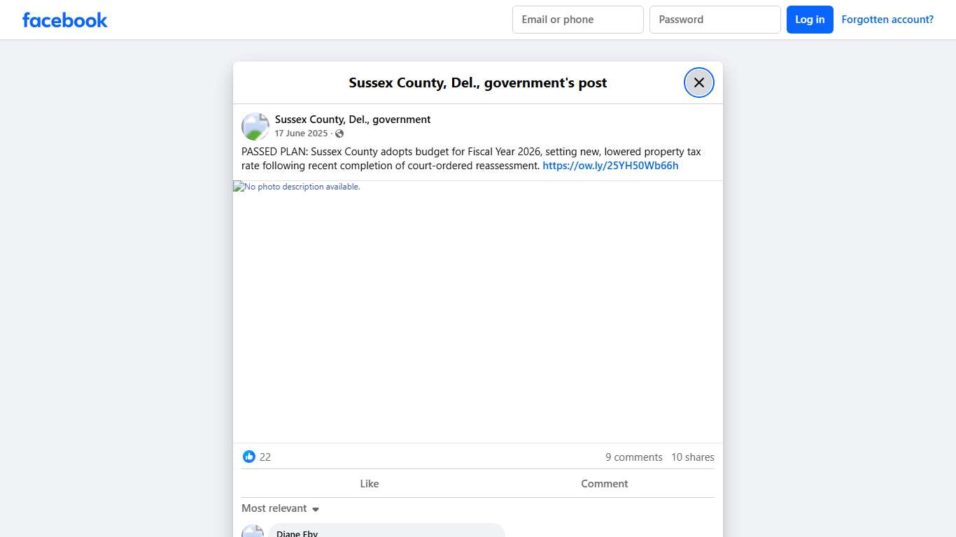 PASSED PLAN: Sussex... - Sussex County, Del., government | Facebook